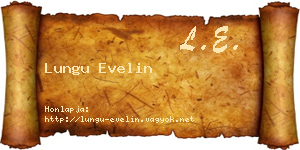Lungu Evelin névjegykártya